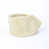 DIAMOND DOTS-YELLOW AND SILVER NECKTIE